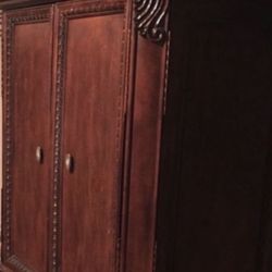Large High  End Two  Piece  Armoire Asking $300 See Photos.