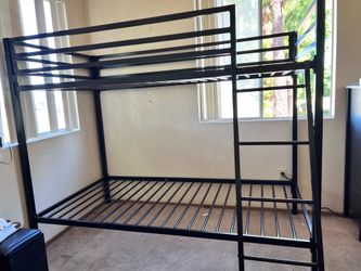 Bunk bed twin over twin Black