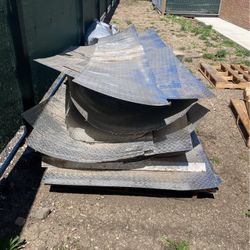 Aluminum Diamond Plate Sheets. Used