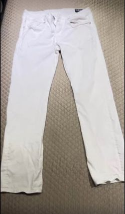 Buffalo David Bitton Six-X White Slim Straight Stretch Jeans Men’s 32x32