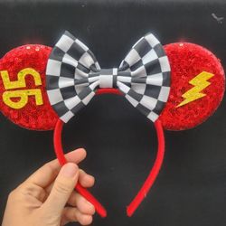 Cars ears, Mickey Ears, Cars Mickey Ears, Minnie Ears, Race Cars Mouse Ears, Mouse Ears headband, Mickey Ears, Characters Ears, Mickey Ears