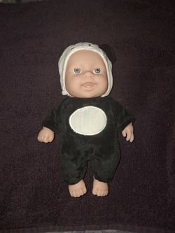 Newborn Baby Dressed In Panda 8 Inches