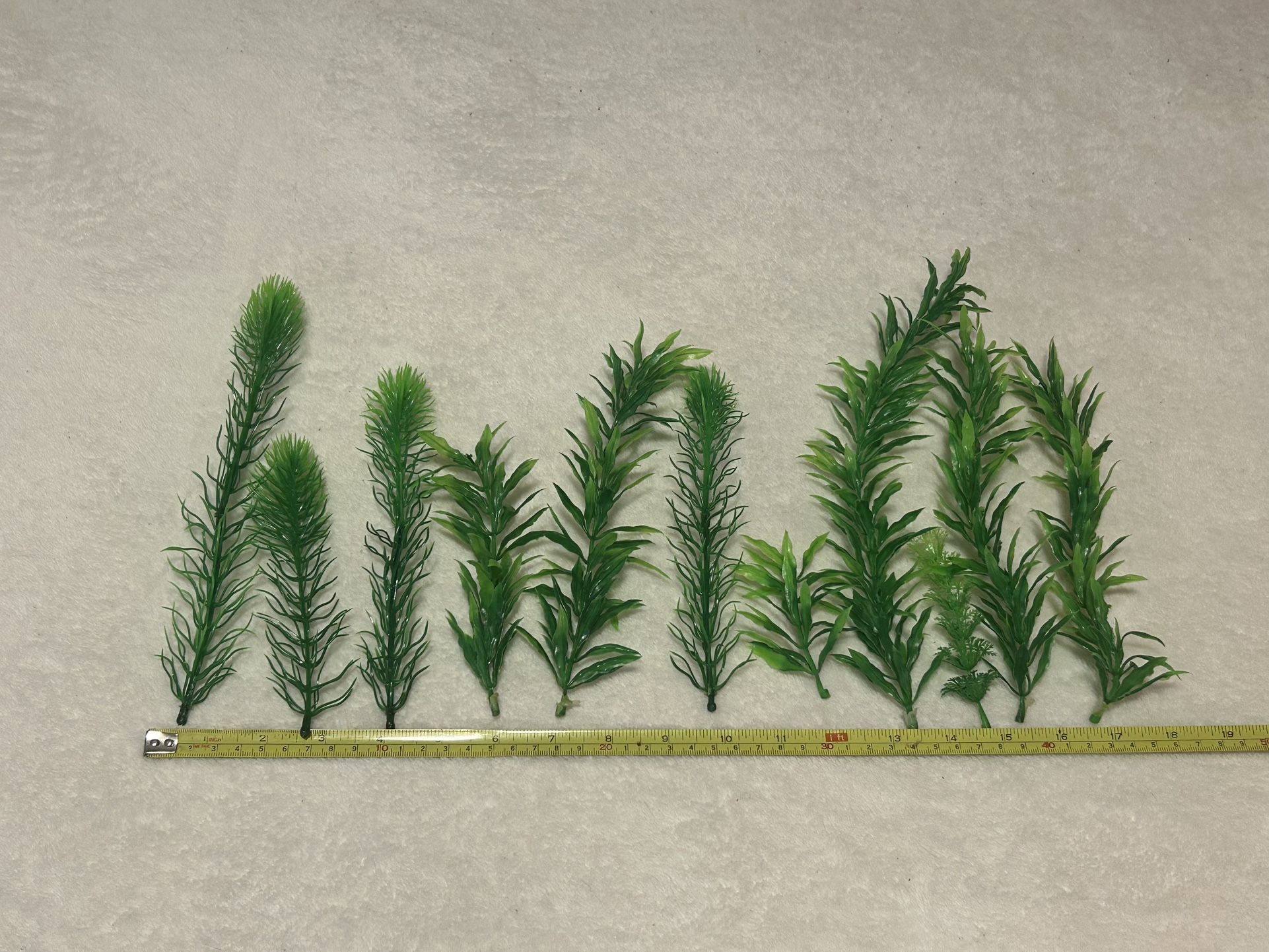 Fish tank plastic plant pieces parts turtle green fake animal craft diy floral