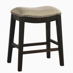 High Chair With Cloth Cushion And Studs For Decoration As In Picture