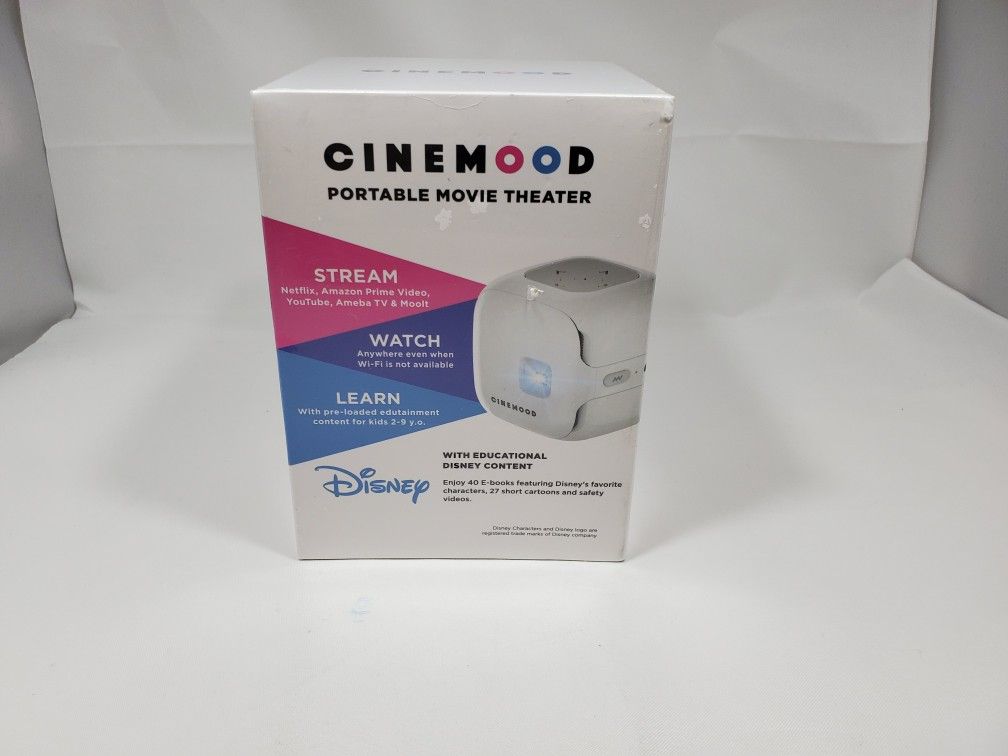 NEW Cinemood Portable Movie Theater Projector Disney YouTube Netflix