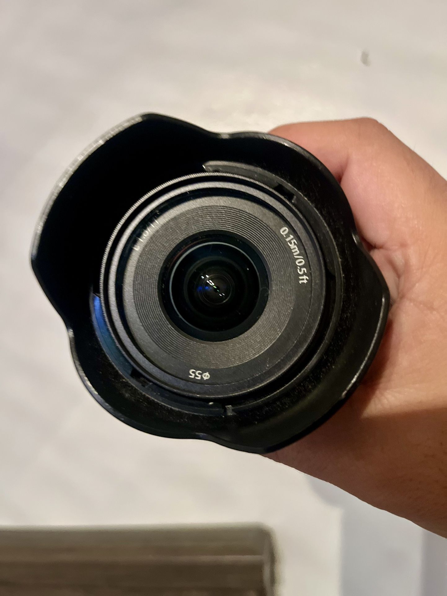Sony 11mm F1.8 aps-c lens with polarizer filter