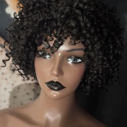 Blended Curl wig 1b Color