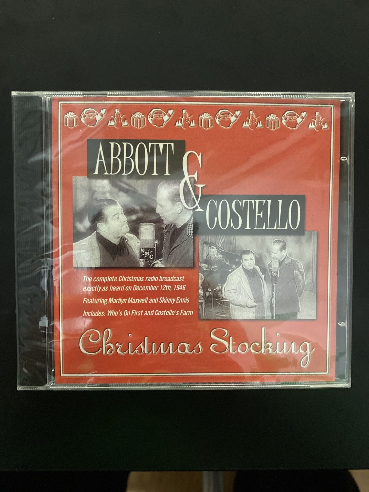 SEALED - Various Artists : Abbott & Costello Christmas Stocking CD - 1946 - KRB - NEW!