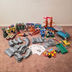 Huge Thomas & Friends Take-Along Lot - Trains, Track, & 9 Playsets!