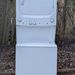 NEW 27" WIDE GE STACKABLE washer with  3.8cuft washer, 7.4cuft Electric Dryer. Works Perfect. 45 days warranty