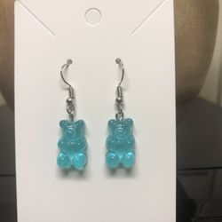 Turquoise/Aqua/Blue  Gummy Bear Earrings