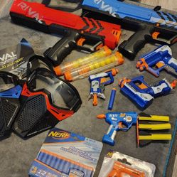 Nerf Rival Apollo XV-700 Red and Blue Blaster Bundle