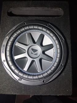 KICKER - CompVX 10" Dual-Voice-Coil 4-Ohm Subwoofer - Black