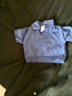 Carter's Baby Blue Knit Polo Sweater