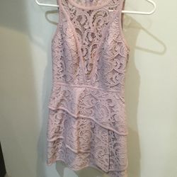 BCBG Blush Lace Dress