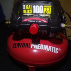Central Pneumatic
1/3 Horsepower 3 Gallon 100 PSO Oilless Pancake Air Compressor 