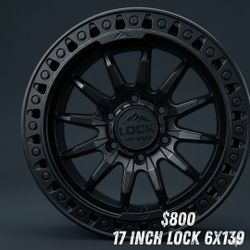Wheels 17" Lock 6x139 $800 All 4 Wheel 