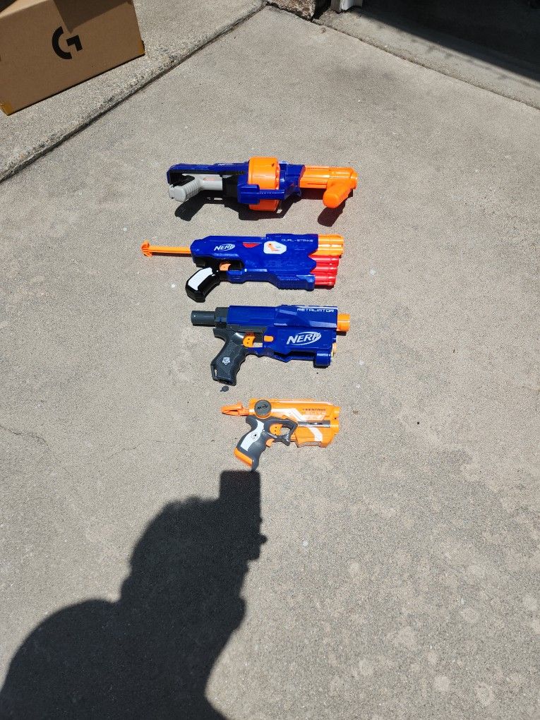 NERF Gun Set With From Rifles All The Down To Side Arms