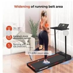 NEW Walking Pad, Portable Treadmill, Foldable Handrail, Speed 0.6-7.6MPH, 300lb Weight Capacity.
