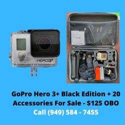 GoPro 3+ Black Edition + 20 Accessories