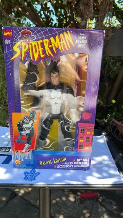 Vintage 1994 Toy Biz Spider-Man Deluxe Edition The Punisher Figure (NIB)