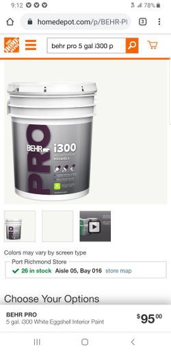 Pro behr eggshell