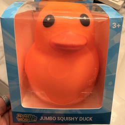 Jumbo Duck Squishy - Orange