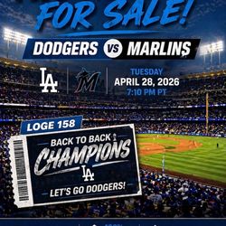 Dodgers vs Marlins 04/28/26 Tickets
