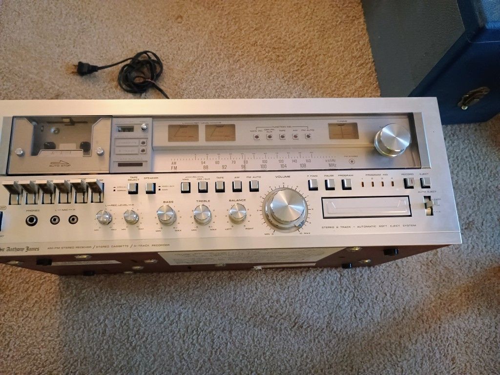 Sir Anthony James Model 213-0/ 5954, Cassette Tape, Radio, 8-track