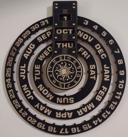 Wood Perpetual Calendar