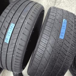 small allow 245 45 20 PAIR OF 2 TIRES BRIDGESTONE