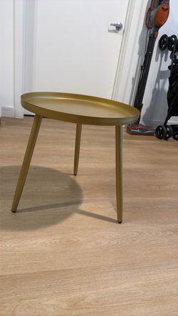 Gold side table