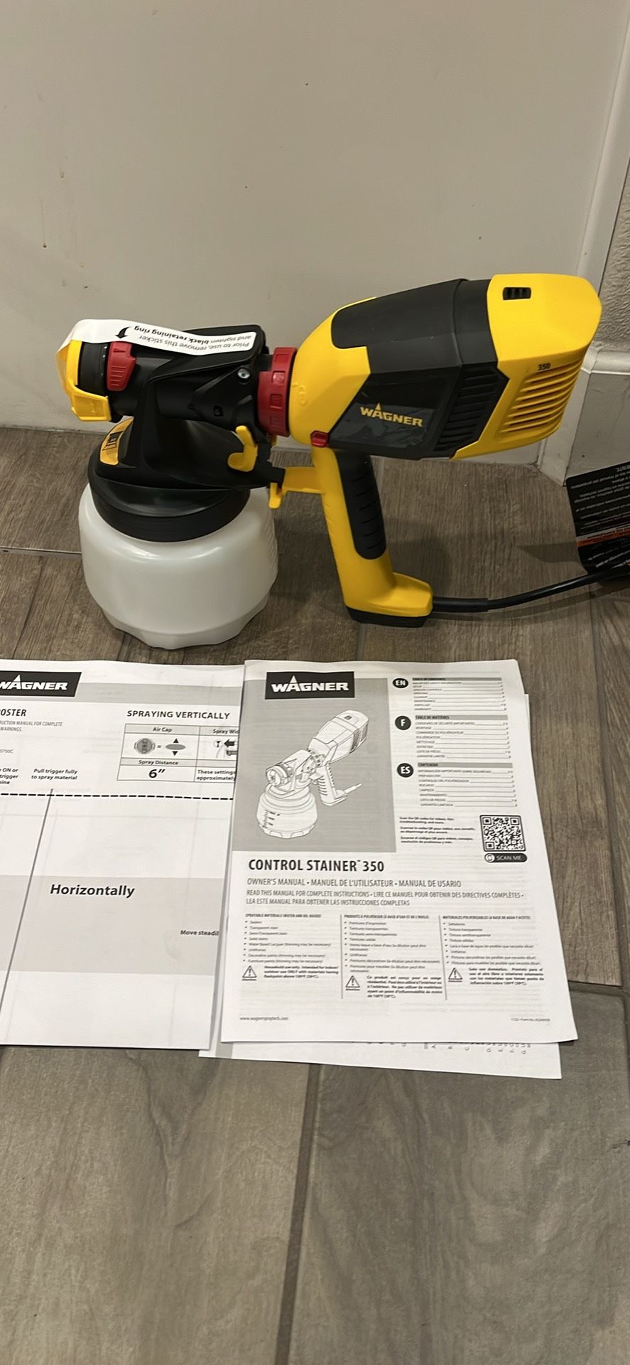 Wagner Control Stainer 350 Paint Sprayer— New!!