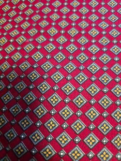 Vintage geometric foulard fabric. 44" x 52" long. 0715506