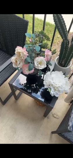 Garden table and 3 chairs