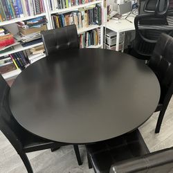 Round Dining Set With 4 Chairs