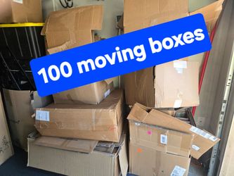 100 cardboard moving boxes