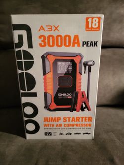 Gooloo A3X 3000 Jump Starter with Air Compressor