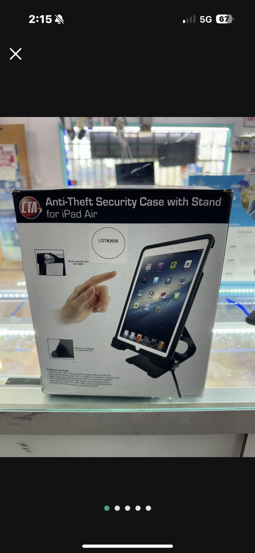 Anti Theft Security Case With Stand For iPad Air