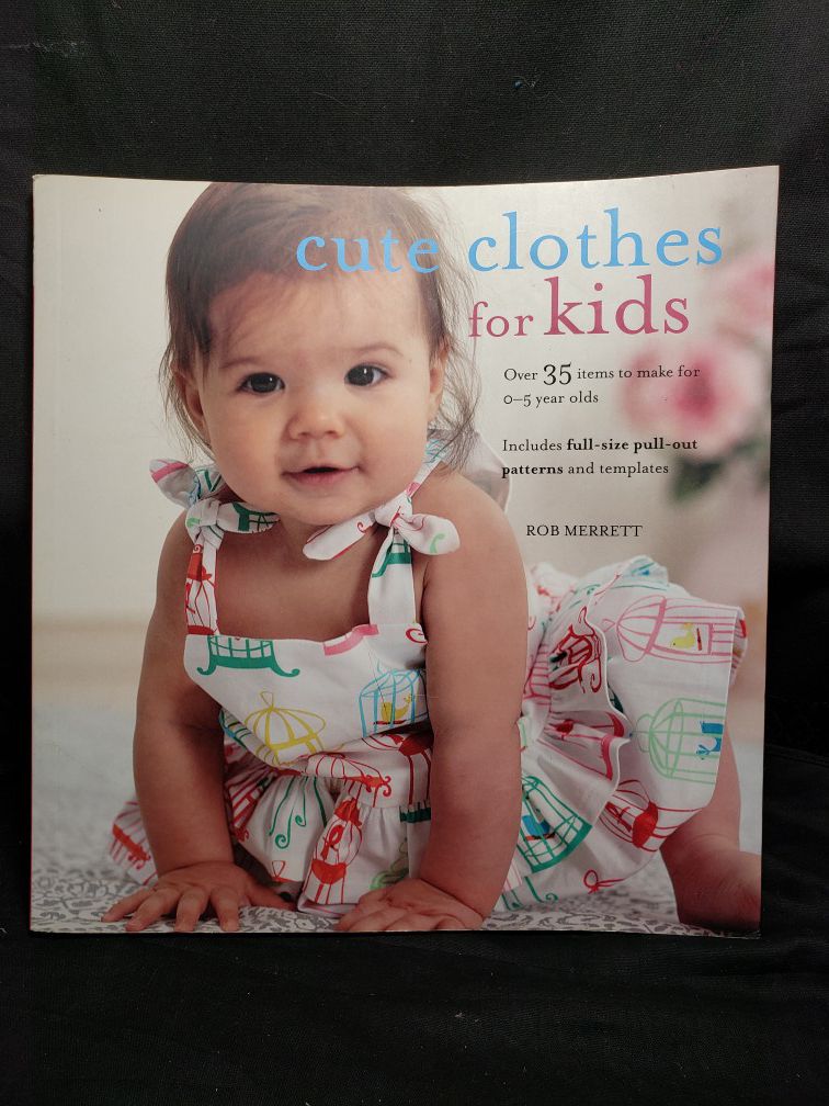 Cute cloths for kids sewing book