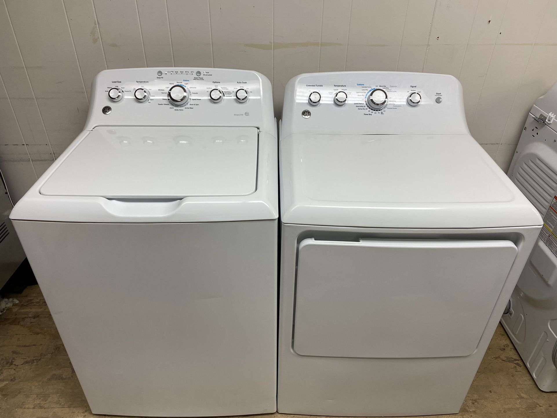 Washer And Dryer GE large Capacity 
