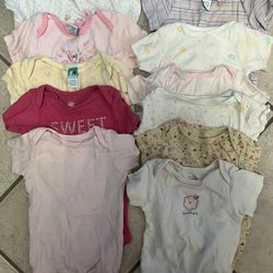 Baby Girl Bodysuits (6-9 Months)