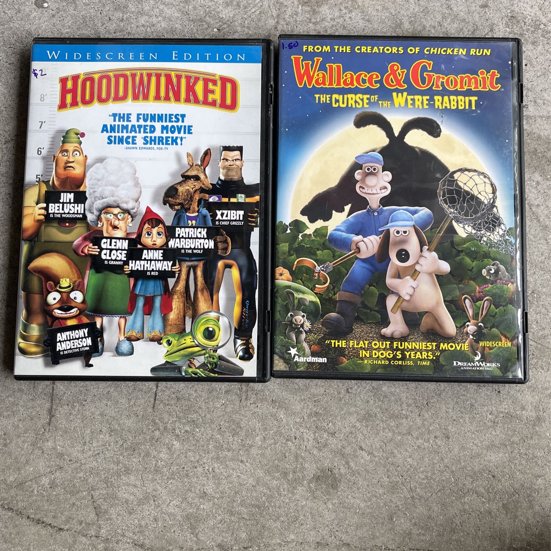 (HOODWINKED) + ( Wallace & Gromit- The curse Of The Were-Rabbit)