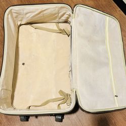 Suitcase (outside faux designer material)-Oakdale, Ca