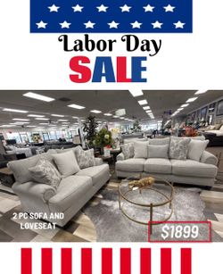 2 PC SOFA AND LOVESEAT