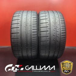 Set of 2 Tires LikeNEW Pirelli P Zero Corsa PZC4 315/35ZR20 106Y No Patch #94542