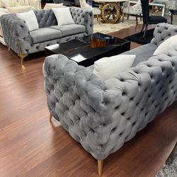 Brand New Modern Upscale Sofa And Loveseat