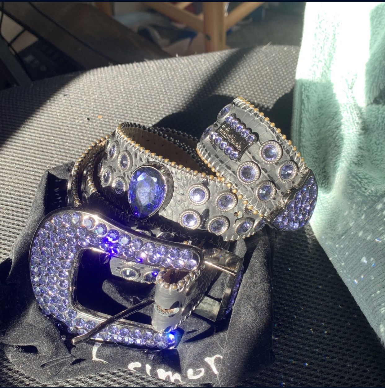 Rapper Outfit Bb Simon Belt Rhinestone Rapper Belts