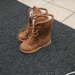 Link by Forever Kids Girls Lace Up Fur Two Way Boots
