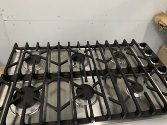 36” viking stainless steel cook top